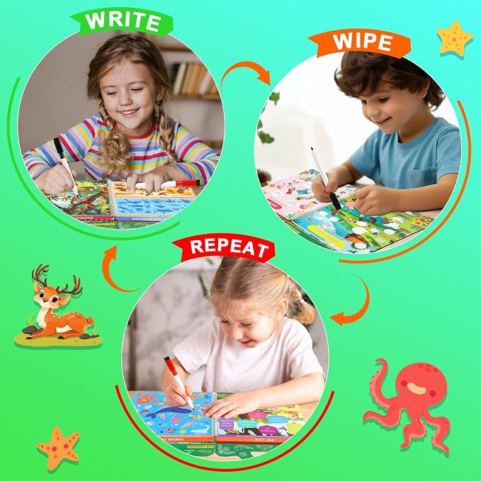 Search and Find Activity Books for Kids Ages 3-5, Toddler Toys Travel Games | Kids Busy Book for Car Airplane Road Trip Essentials, Perfect Easter Christmas Birthday Gift, Preschool Learning Activities