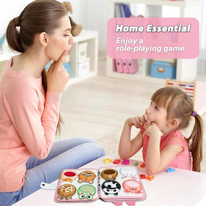 Cobelae Busy Book for Toddlers 1-3,Montessori Toys for 1 Year Old | Baby Travel Toys,Educational Activity Book,Washable Felt Busy Board,Develop Fine Motor Skills, Boys Girls Gifts