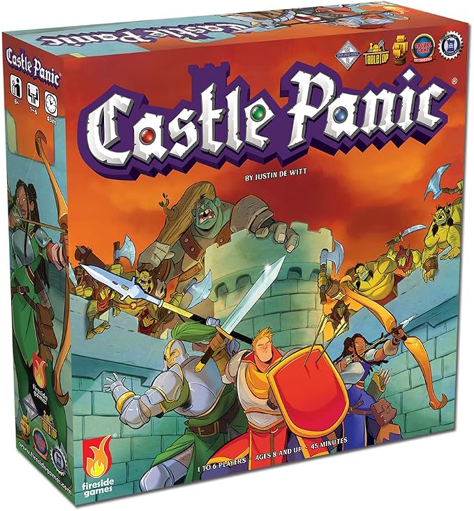 Fireside Games Castle Panic 2nd Edition Fantasy Board Game | Cooperative tower defense, Ages 8+, 1-6 players, Fantasy theme, Family strategy, Standalone game