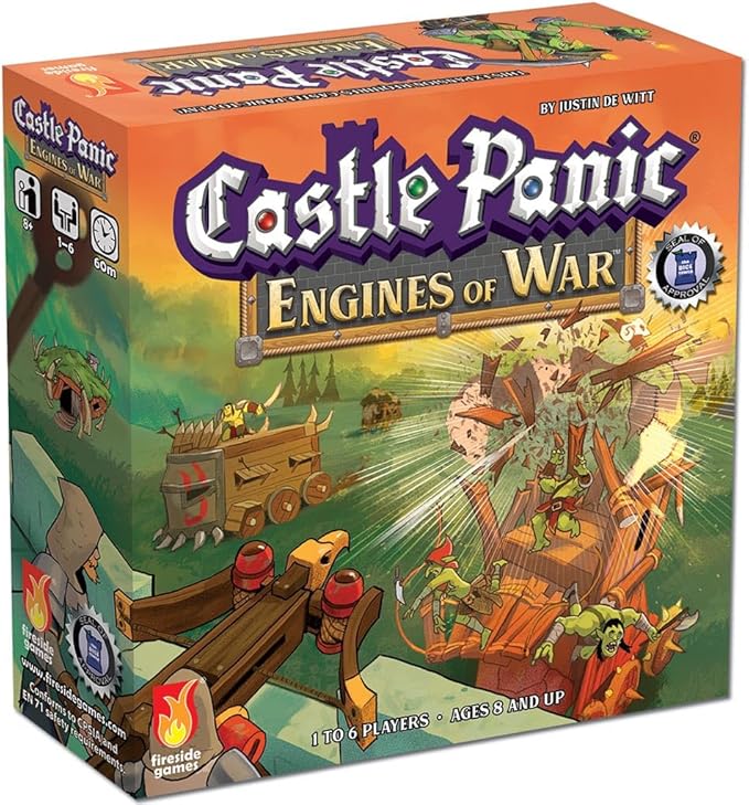 Fireside Games Castle Panic: Engines of War Expansion | Expansion content, Requires Castle Panic base game, New towers and siege engines, Cooperative play