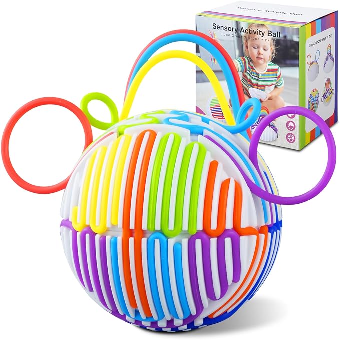 Upgraded 3D Sensory Activity Ball with 25 Strings
