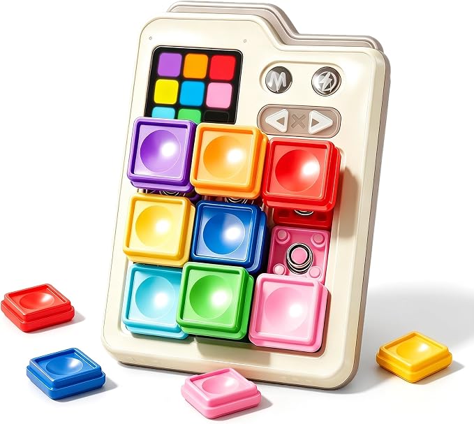 MinoLogic Super Slide Puzzle Game, 1000+ Challenges & 3 Modes Electronic Sliding Tile Puzzle & Klotski Puzzle, Brain Teaser Sliding Block Puzzle for Kids & Adults, Travel Family Logic Games
