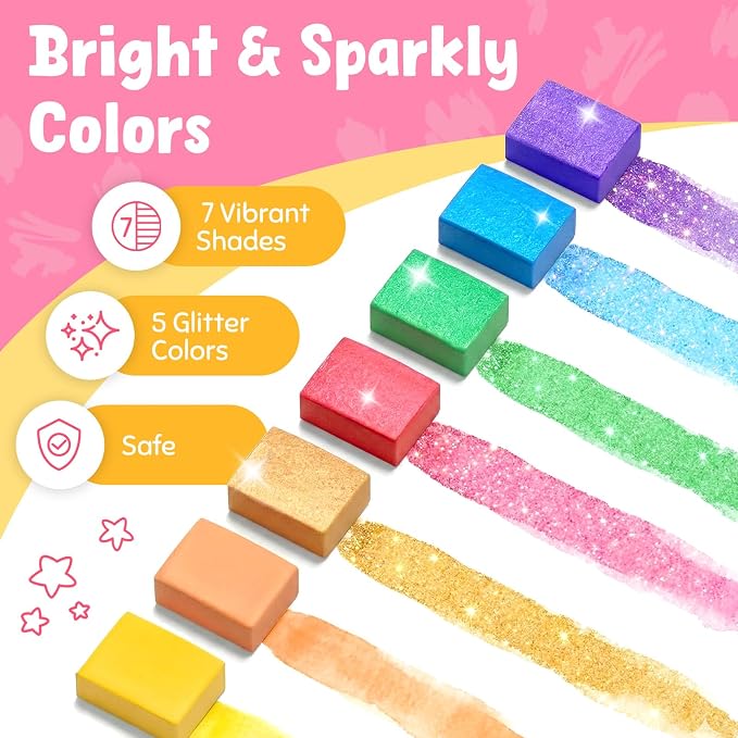JoyCat Find & Color Paint with Water Coloring Books for Toddlers | Seek and Find Learning Activity, No Mess Princess Arts & Crafts Kids Toys Ages 3-5 & 4-8, Birthday Gifts for Boys & Girls