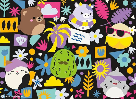 Buffalo Games - Squishmallow Color Pop - 100 Piece Puzzle for Kids Ages 6-8 | Finished Size 11 x 15 in, Recycled Board, Giftable, Frameable Art