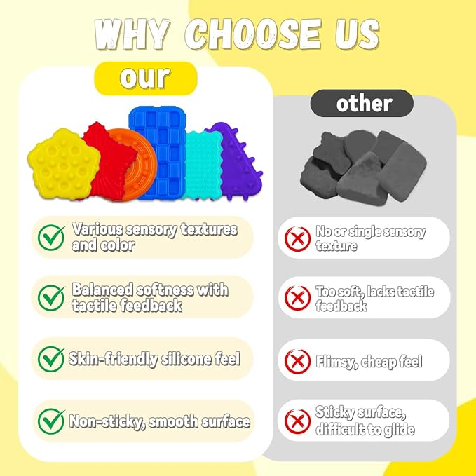 Sensory Fidget Toys for Kids Toddlers - Squishy Textured Sensory Fidget Toys for Kids with Autism, Fidgets for Classroom, Stress Anxiety Relief Toys Calm Down Toys for Boys Girls Gifts