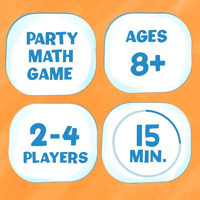 Melon Rind Jump 6, Math Game for Kids Learning Multiples of 6, Lively, Fun Card Game, Quick Activity for Boosting Math Confidence, Ages 8+