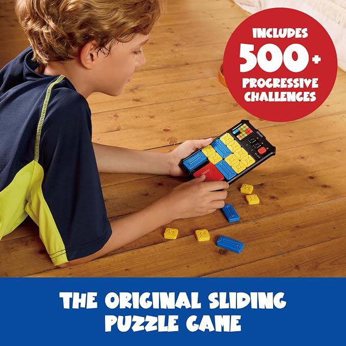 GiiKER Super Slide Puzzle Game, 500+ Challenges, STEM Toy for Ages 6+ | Handheld brain teaser for kids and teens, road trip activity, birthday gift