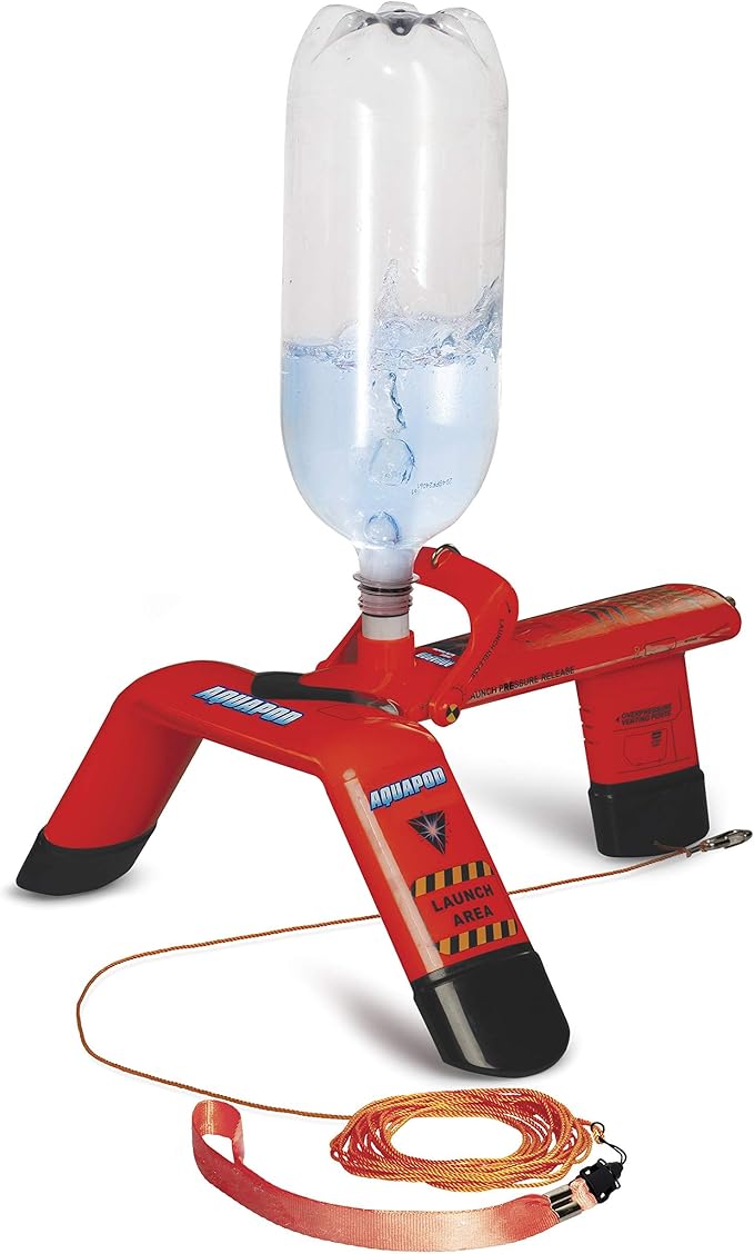 AquaPod Original Rocket Bottle Launcher Kit | Launches Soda Bottles Up to 100 Feet, Fun Educational STEM Toy Gift and Outdoor Science Activity for Family and Summer Camps