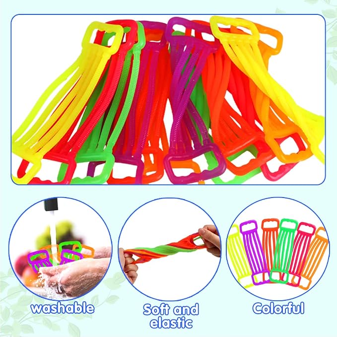 12 Pack Stretchy Strings Fidget Toys, Stretchy Fidget Sensory Toys Stress Relief Anxiety Calming Toys for Autistic Kids Boys Adults Classroom Prize Treasure Box Birthday Christmas Party Favors Gifts