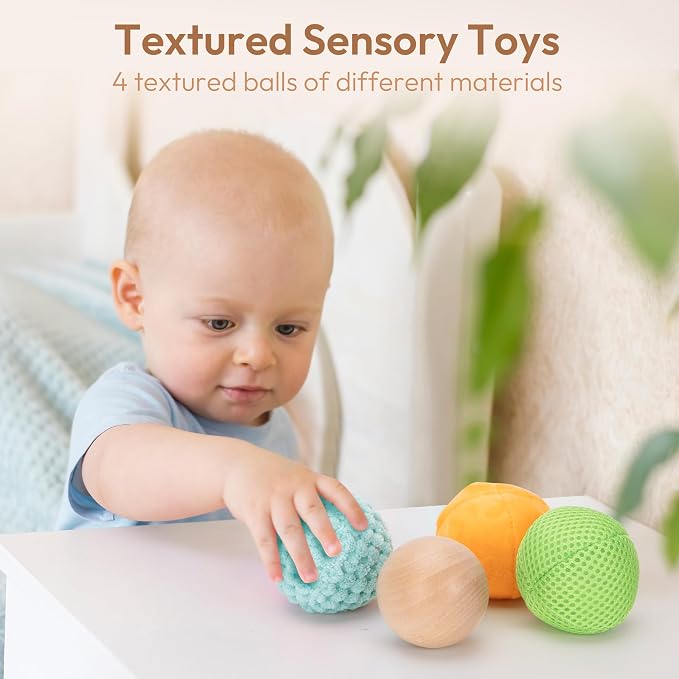 Montessori Toys for 1+ Year Old, Wooden Baby Learning Toys, Object Permanence Box, Color Sorting Sensory Toy, Fine Motor Skills Game, Educational Birthday Toys for Boy Girl 1 2 3 Year Old