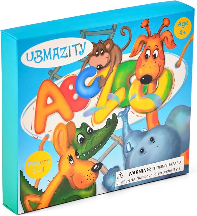 ABC Zoo Alphabet Board Game: Learn Letters & Words, Kids Ages 3-6 Gift | Letter Recognition, Vocabulary & Phonics Game, Preschool Toy, Family Game Night, Gift for a 4 Year Old Girl or Boy