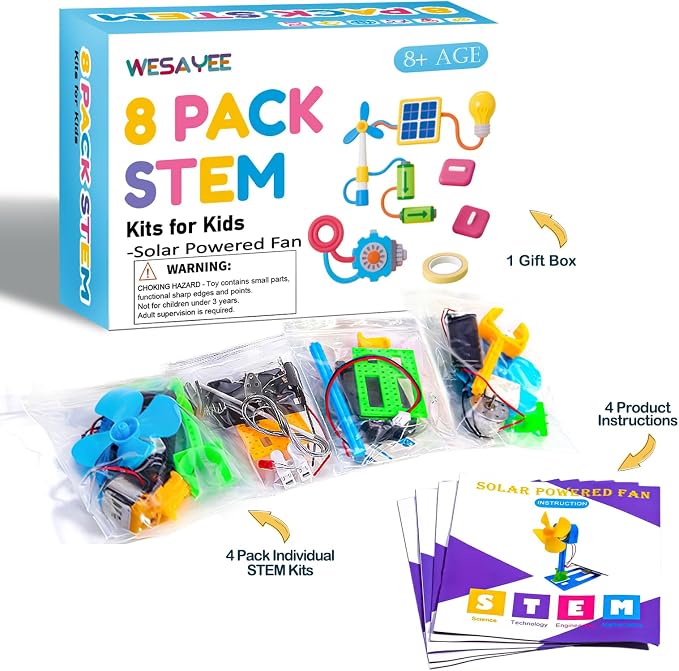 STEM Science Kits for Kids Crafts Age 8-12, STEM Toy Circuits Experiments | Engineering Projects for Classroom Activity 8-10 8-13 2nd, 3rd, 4th, 5th Grade, Gift for 8 9 10 Year Old Boys Birthday Gifts