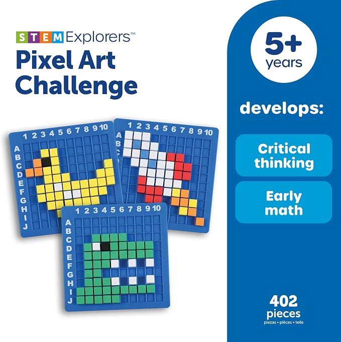 Learning Resources STEM Explorers Pixel Art Challenge