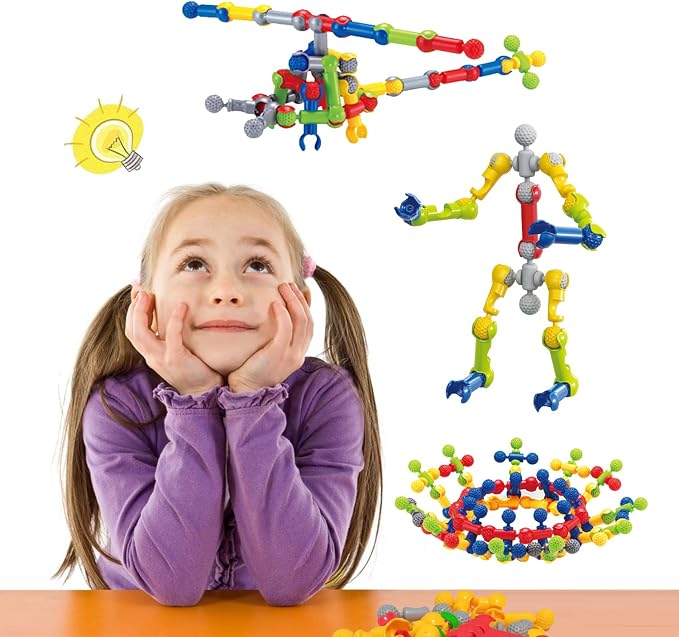 Kids STEM Building Toys for 3 4 5 6 7 8+ Year Old Boys Girls Birthday Gifts | 110 Pcs Building Blocks STEM Kits, Learning Boy Toys Age 3-5 4-6 6-8, Classroom Educational Creative Construction Engineering
