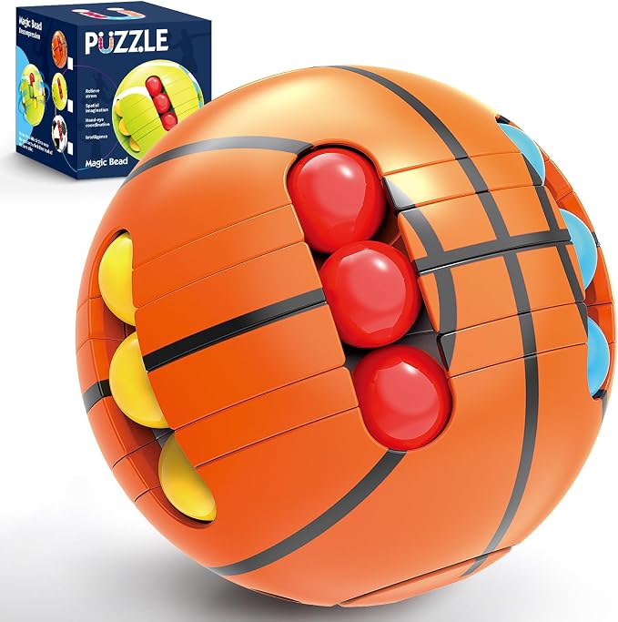 Puzzle Sport Ball Toys - 3D Brain Teasers and Puzzle Games for Kids and Adults, Spatial Puzzle Games for Ages 3+, Intelligence 2.5" Small Magic Bead, Hand Sport, Adult Relieve Stress, Gifts for Boys