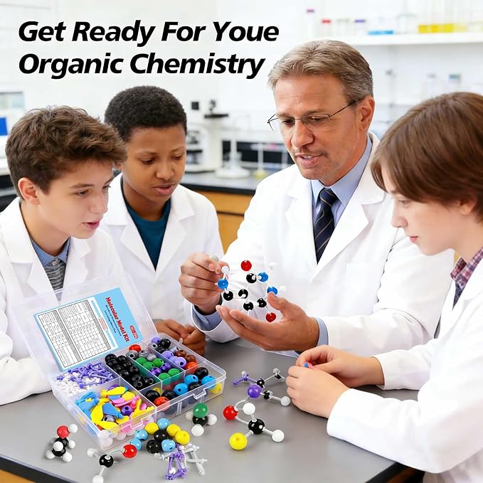 Chemistry Molecular Model Kit (304 Pcs) for Student and Teacher,Organic and Inorganic Chemistry Learning Set,Motivate Enthusiasm for Learning Chemistry and Raising Space Imagination