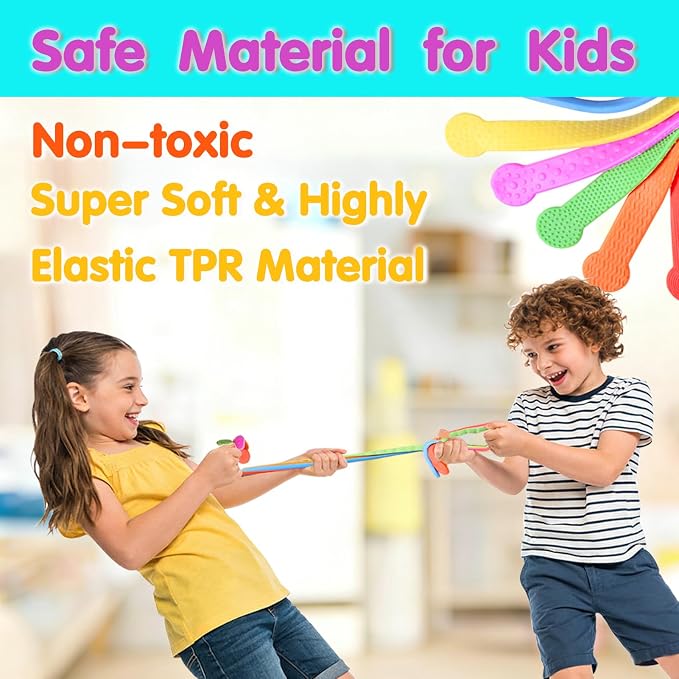 Sensory Fidget Autism Toys for Kids - Extra-Wide Stretchy Stress Relief Toys for ADHD Kids - Textured Calming Squishy Toys for Autistic Toddlers Boys Girls Gifts Party Favor Prizes for Classroom