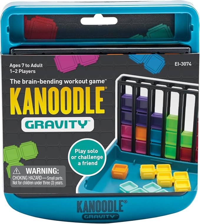 Educational Insights Kanoodle Gravity - 3D Brain Teaser Puzzles for Kids, Spatial Puzzle Games for Adults, Teens and Kids, Problem Solving Toys and Logic Puzzles, Single Player Games