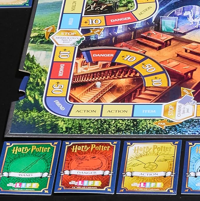 The Game of Life Harry Potter Edition Board Game | Fun Family Games for Kids, Teens, and Adults | 2 to 4 Players | Ages 8+