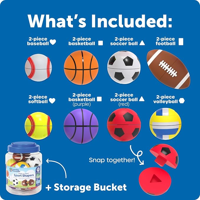 Learning Resources Snap-n-Learn Sports Shapers