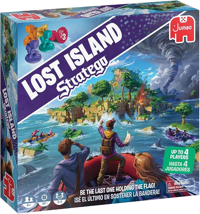 Stratego Lost Island, Fun Multiplayer Family Strategy Game, 2-4 Players, Aged 8 Years Plus