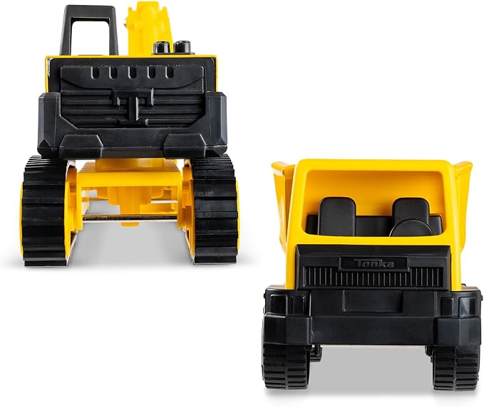 Tonka - Steel Classics Giga Series - Dump Truck & Excavator, 2-Pack - Amazon Exclusive