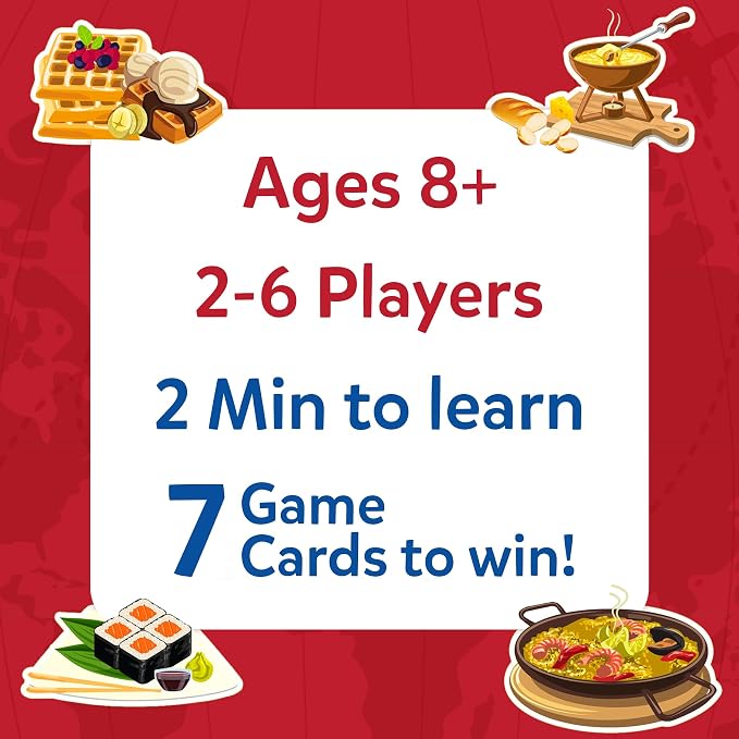 Skillmatics Guess in 10 Foods Around The World - Card & Trivia Game | Educational Travel Toys for Boys and Girls, Board Games, Geography & History, Gift for Kids Ages 8 & Up