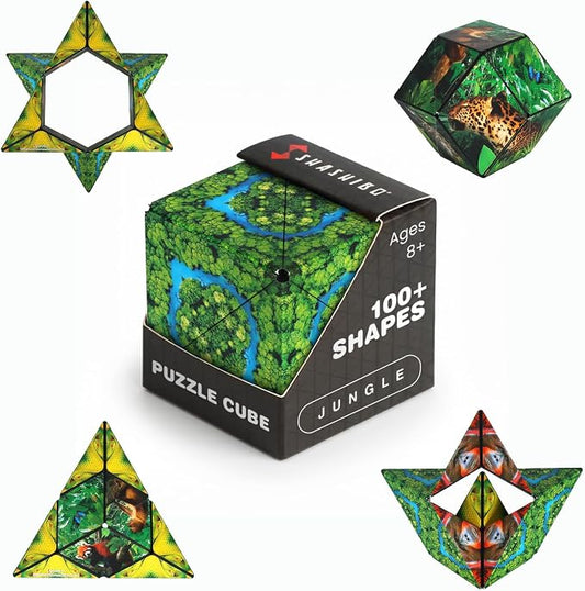 Shashibo DODECA Magnetic Puzzle Cube, Stress Relief Fidget Toy | 100+ Possible Shapes, Sensory Fidget Toy For Adults & Kids, Fun Shape Shifting Puzzle Box For All Ages