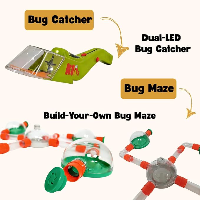 Bug Catcher for Kids – Bug Catching Kit with Modular Bugs Maze, Bug Terrarium for Kids, STEM Outdoor Science Toy & Bug Farm for Kids Ages 4–8