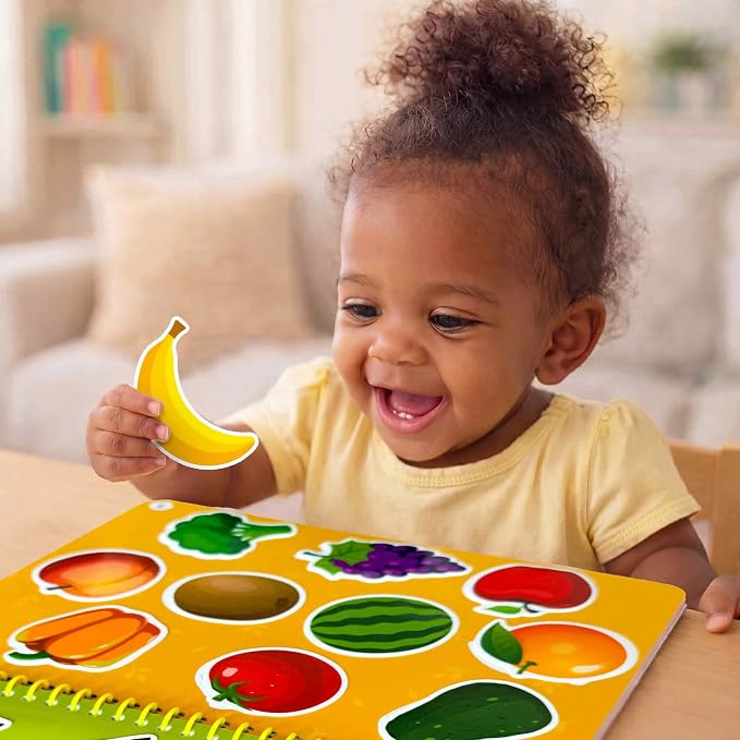 Jelly Sticker Books for Toddlers 3-5 - 61 Reusable Stickers Busy Book | 10 Preschool Topics - Waterproof Washable Toddler Activity Book - Learning Toys for Shapes, Colors, Matching, Animals