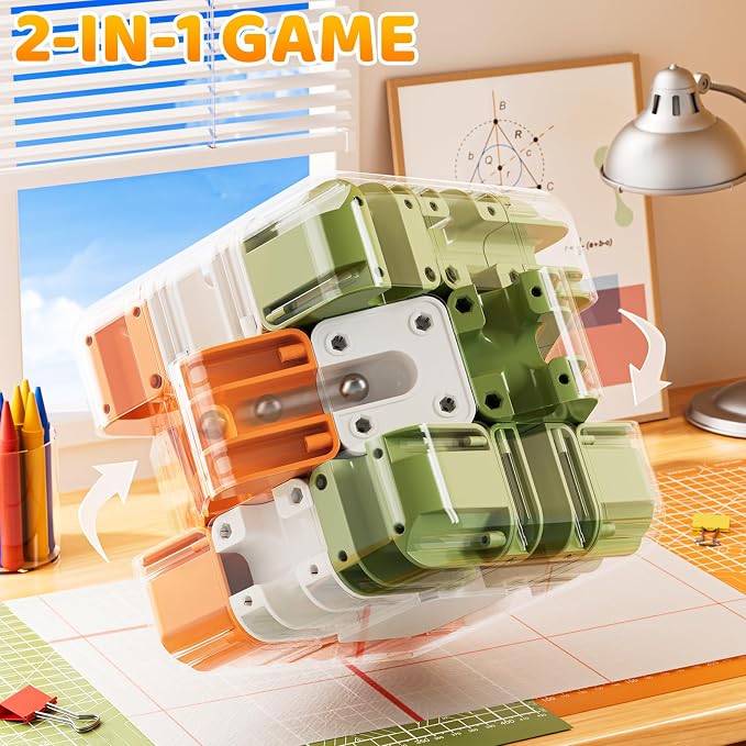 3D Cube Puzzle for Kids 5-8 8-12 | Color Matched Game, Education Sensory Toys Birthday Gift for Kids Adults 5 6 7 8 9+ Years Old Boys