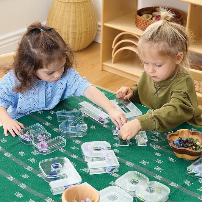 Kaplan Early Learning Company Loose Parts Number Trays - Set of 10