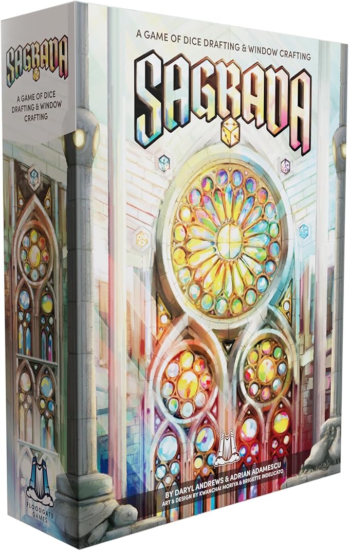 Floodgate Games Sagrada Board Game | Family Game for Kids and Adults | Dice Drafting and Placement Strategy Game | Ages 10+ | 1 to 4 Players Remastered Deluxe Edition