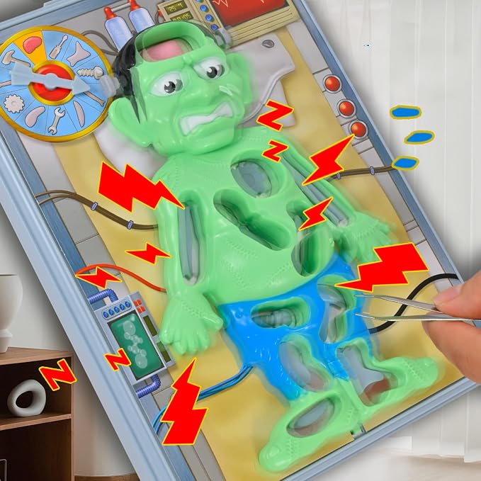 Operated Monster Board Game for Kids Ages 3-8-12 Years Old with Tweezers and Fun Game Pieces, Classic Education Board Game for Single or 2 Player, Popular Gifts for Kids