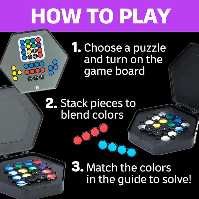 Educational Insights Kanoodle Fusion - 3D Brain Teaser Puzzles for Kids, Spatial Puzzle Games for Adults, Teens and Kids, Problem Solving Toys and Logic Puzzles, Single Player Games