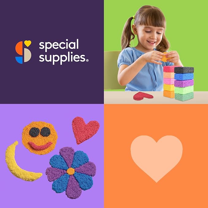 Special Supplies Fun Foam Modeling Foam Beads Play Kit, Children’s Educational Clay for Arts Crafts Kindergarten, Preschool Kids Toys Develop Creativity, Motor Skills (10)