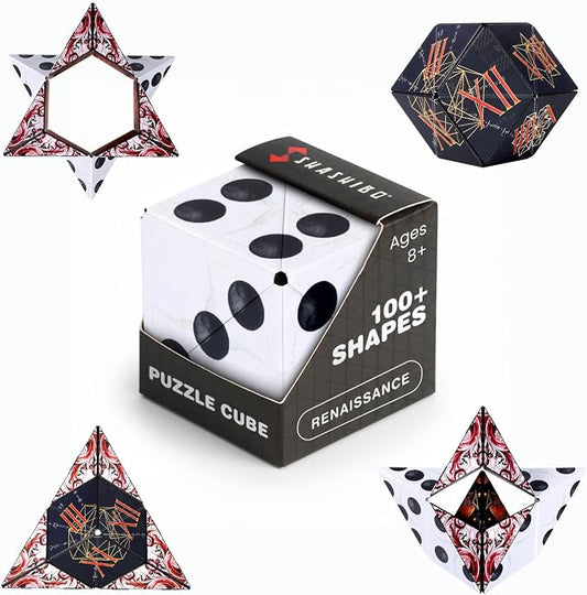 Shashibo DODECA Magnetic Puzzle Cube, Stress Relief Fidget Toy | 100+ Possible Shapes, Sensory Fidget Toy For Adults & Kids, Fun Shape Shifting Puzzle Box For All Ages