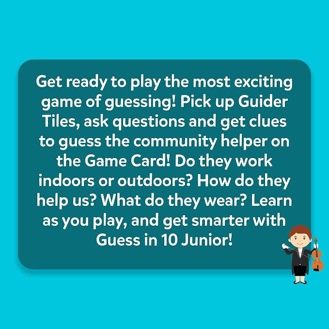 Skillmatics Guess in 10 Junior Community Helpers, Card Game for Kids | For Boys, Girls, and Families Who Love Card Games, Board Games & Educational Toys, Travel Friendly, Gifts for Ages 3, 4, 5, 6