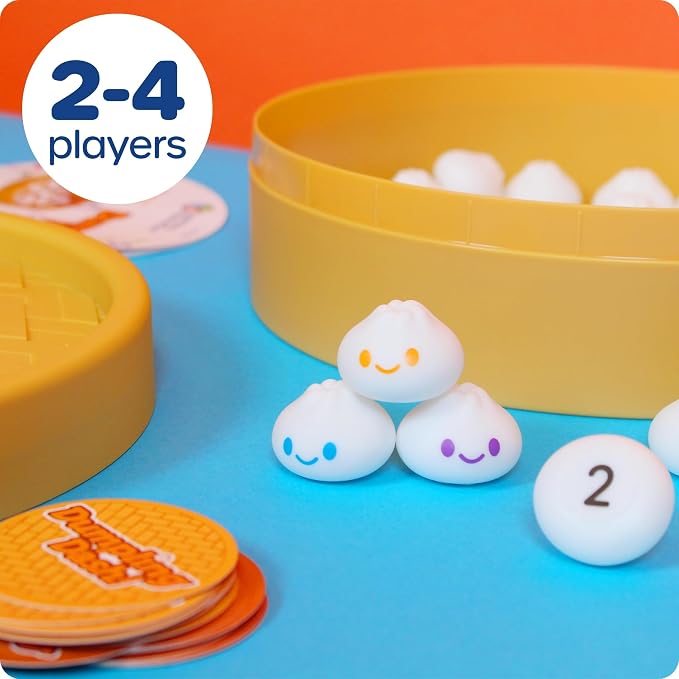 Learning Resources Dumpling Dash Fine Motor Math Game - Squishy Dumpling Toy, Montessori Counting Toys, Kids Board Game, Play Food, Homeschool Toddler Games, Fine Motor Skills, Preschool Board Games