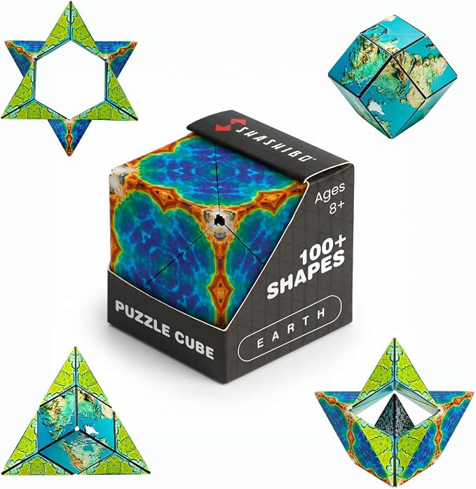 Shashibo DODECA Magnetic Puzzle Cube, Stress Relief Fidget Toy | 100+ Possible Shapes, Sensory Fidget Toy For Adults & Kids, Fun Shape Shifting Puzzle Box For All Ages