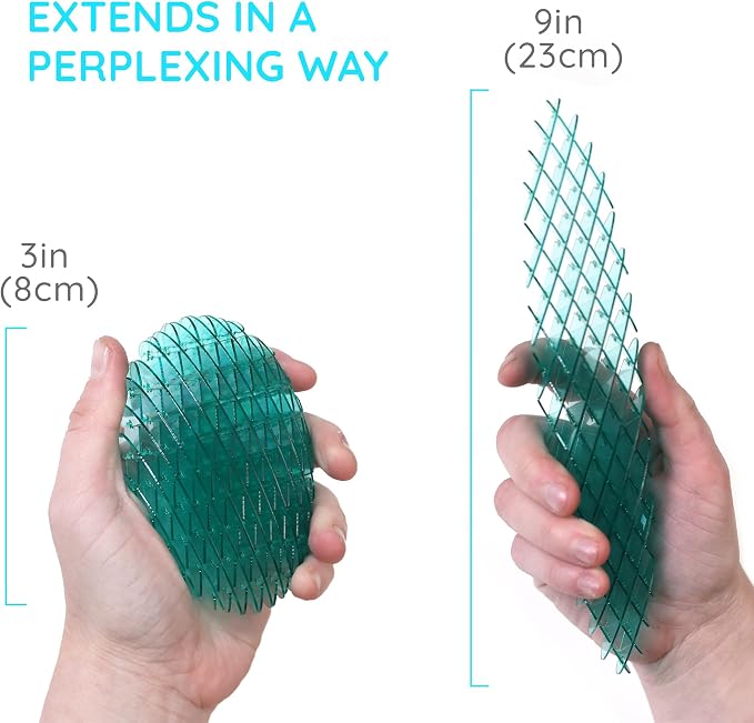 Morf Worm 3D Sensory Figgy Fidget Toy, Cyan, Small | Quiet Fidget Toy: Sensory Figgy toy for focus and stress relief; satisfying tactile play for classrooms, desks, and travel