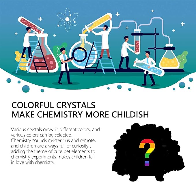 Crystal Growing Toys for Kids - Vibrant Colorful Crystal Hedgehog to Grow,Science Experiments Learning and Education for Kids STEM Gifts for Boys & Girls 8 Years + (Blind Box)