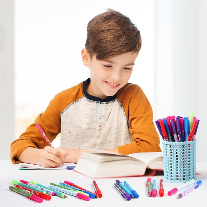 Nezyo 48 Pcs Science Pens Bulk Science Party Favors Black Ink Chemistry Ballpoint Pens 0.5mm Fun Motivational Back to School Gift for Student Class Reward Teacher Supplies Birthday Lab Gift Decoration