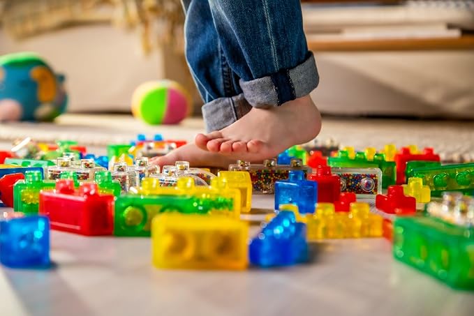 Jelly Blox Vrroom! Truck Kit Includes 35 Blocks, Toddler & Preschool | Building Blocks Kids Can Squeeze, Stretch, Squish | MESH ACCREDITED | Safety Tested Ouch-Free | Sensory Play Toy Ages 2+