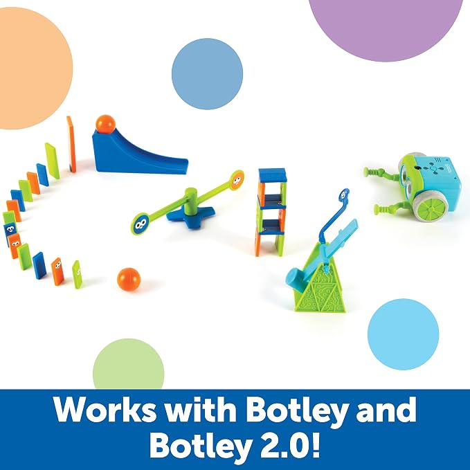 Learning Resources Botley the Coding Robot Action Challenge Accessory Set | Chain Reaction Game. STEM Robot Accessory Pack for Coding Robots, Ages 5+