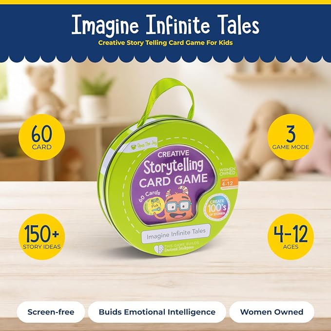Open The Joy Creative Storytelling Card Game – Kids Feelings Family