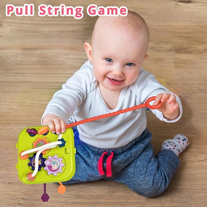 Montessori Activity Cube Learning Toy for Toddlers | 7-in-1 Shape Sorter for Baby Developmental, Birthday Gifts for 1-3 Years