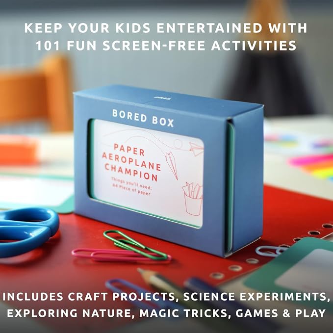 Kid's Bored Slide Box of Fun and Educational Activities