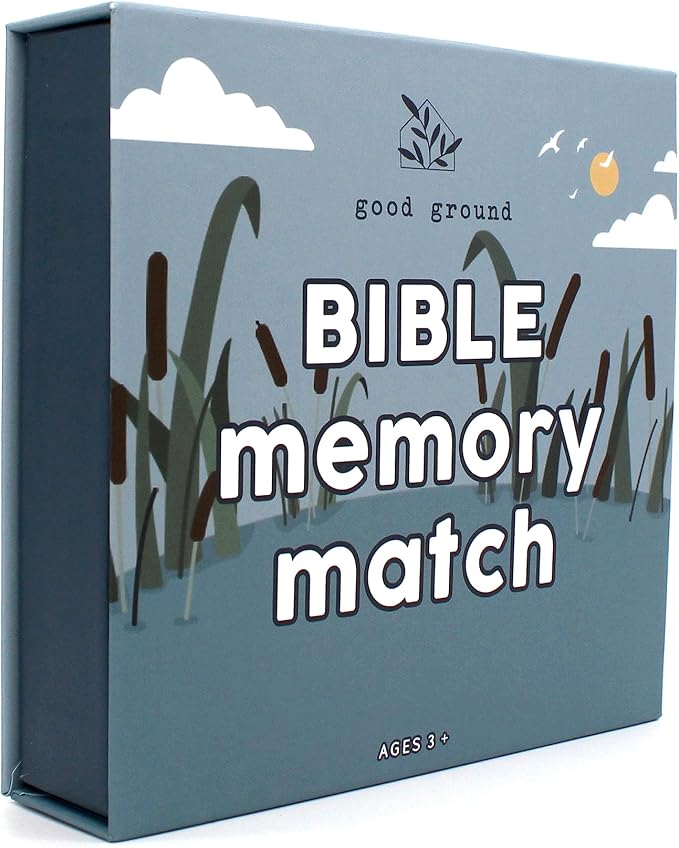 Good Ground Toddler Matching Memory Match Game | Fun & Fast Gifts for Boys & Girls Ages 3 to 7 - Christain Preschool Homeschool Biblical Bible Themed Card Game