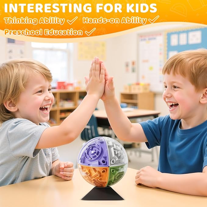 3D Ball Puzzle for Kids 5-8 8-12, Color Matched Game Kids Toy | Logical Reasoning, Education Sensory Learning Toys Birthday Gift for Kids Adults 5 6 7 8 9+ Years Old Boys